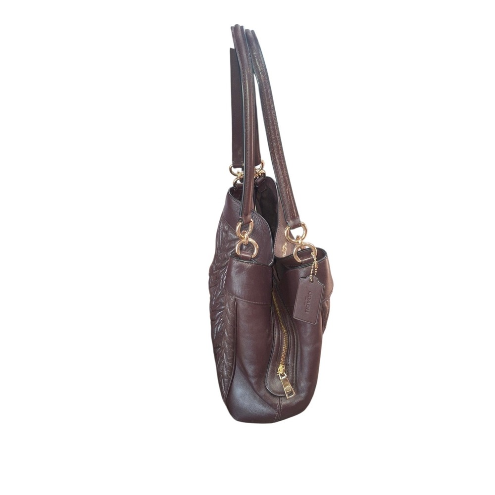Coach Lexy Quilted Leather Shoulder Bag in Brown - Picture 2 of 9